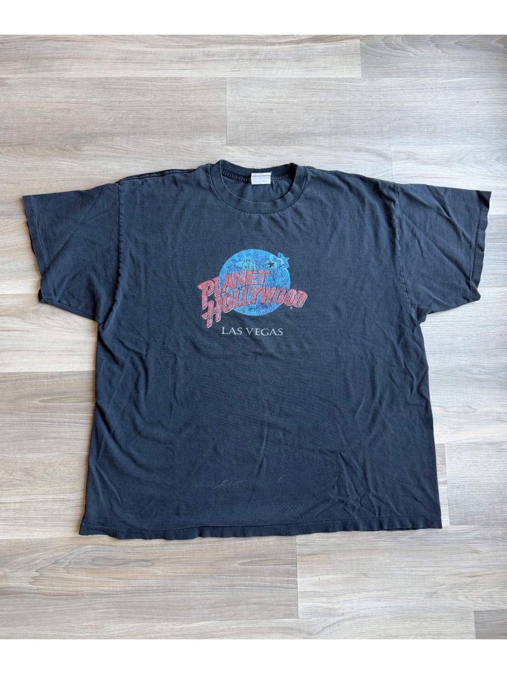 Vintage 90's Faded Planet Hollywood USA Made T-Shirt
